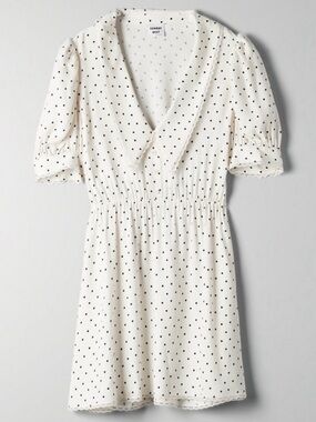Sunday Best Aritzia Aki Puff Sleeve Polka Dot Mini Dress